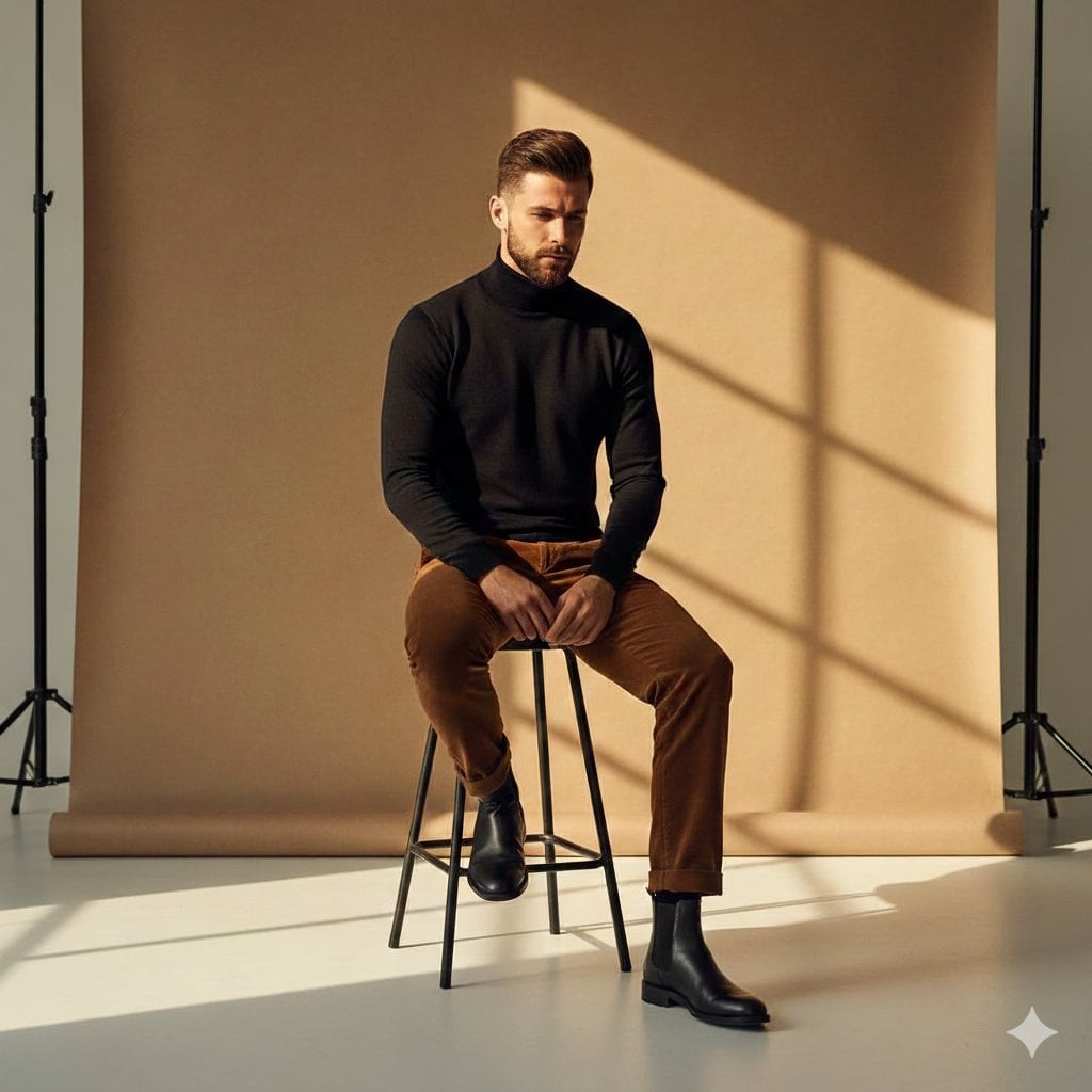 Cinematic Portrait of Ronaldo in Golden Hour Light image 1
