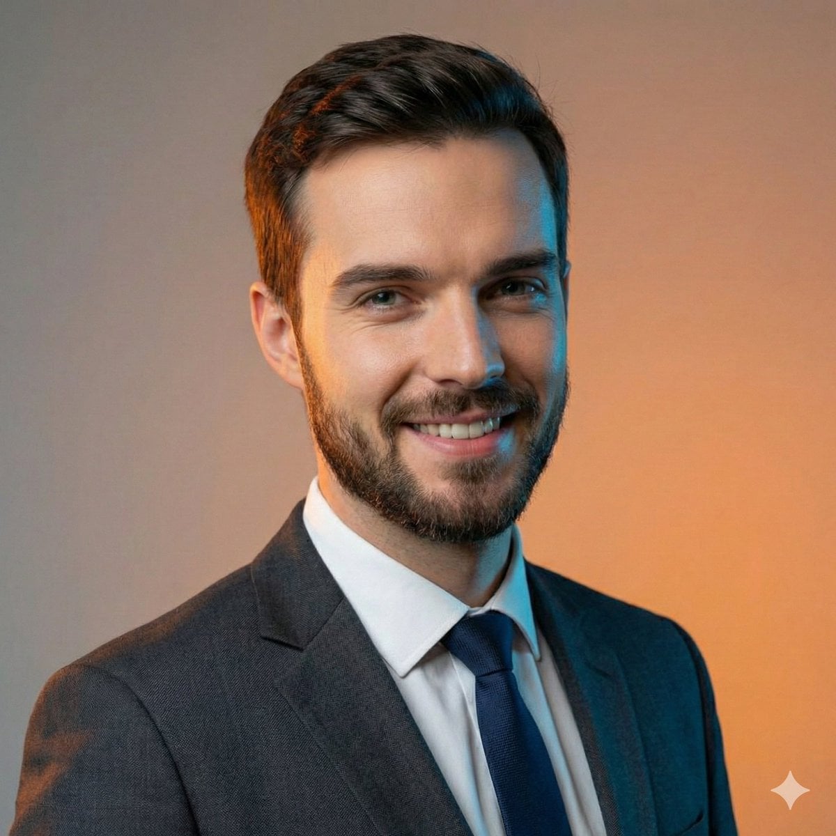 Confident Professional in Tailored Gray Suit thumbnail 3