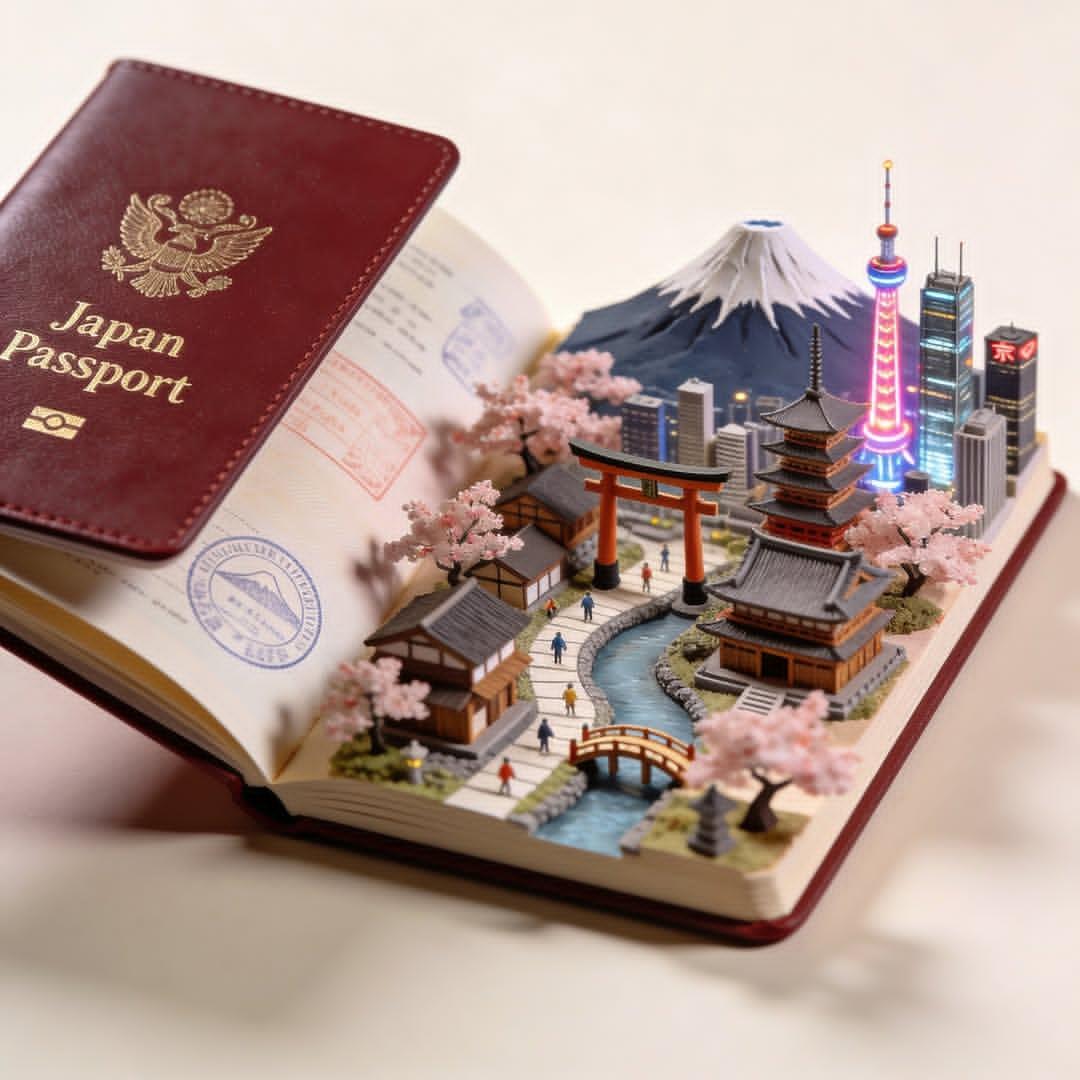 Hyper-realistic open [COUNTRY] passport on a studio surfa... thumbnail 2