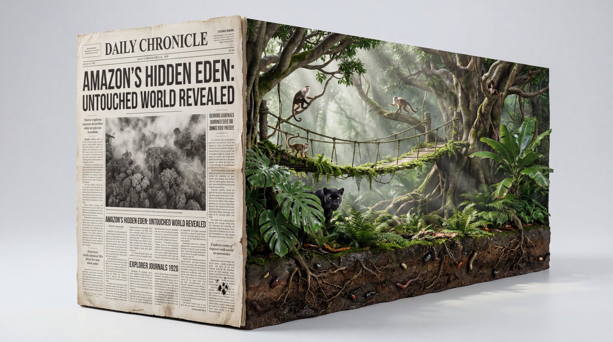 3D Newspaper Diorama with Nano Banana Pro thumbnail 3