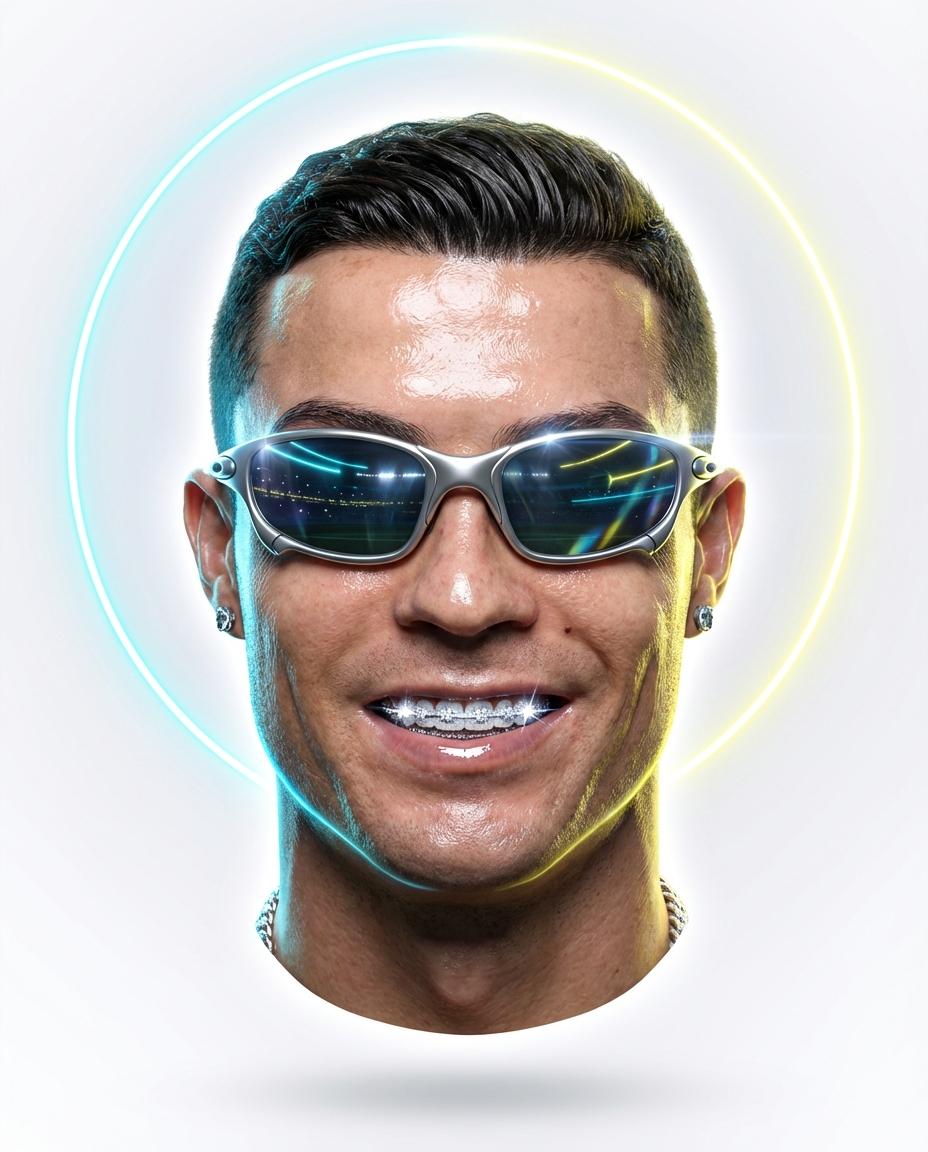 Hyper-stylized dynamic 3D floating head portrait of the a... thumbnail 2