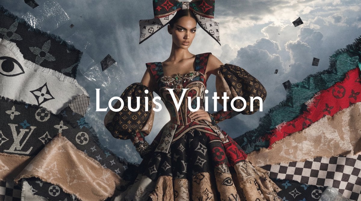[BRAND]. A high fashion campaign poster. A model with a s... thumbnail 3
