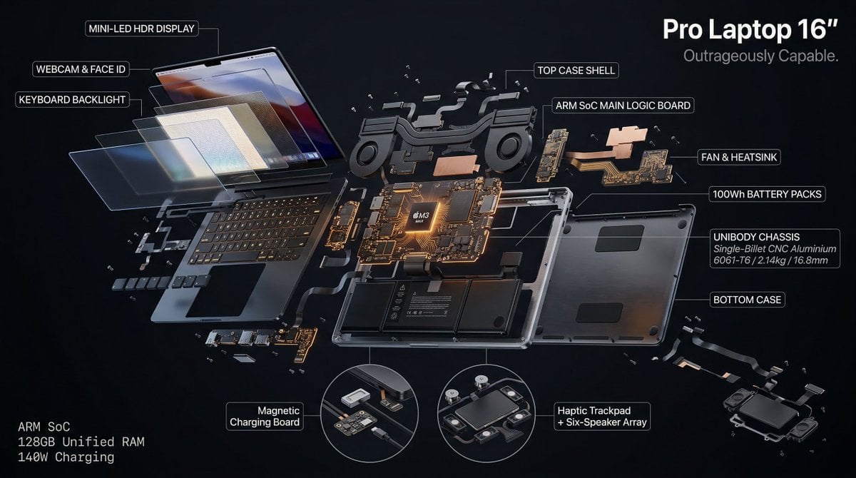 Hyperrealistic 3D radial exploded view of [PRODUCT] [NUM... thumbnail 2