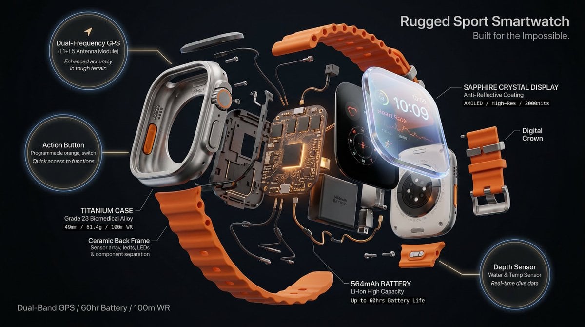 Hyperrealistic 3D radial exploded view of [PRODUCT] [NUM... thumbnail 3