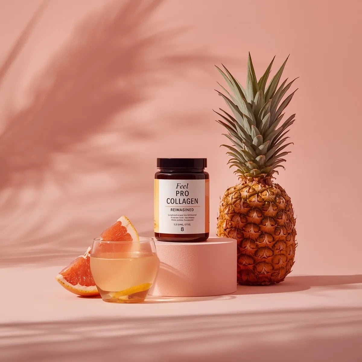 Minimalist luxury product photography of a collagen suppl... thumbnail 2