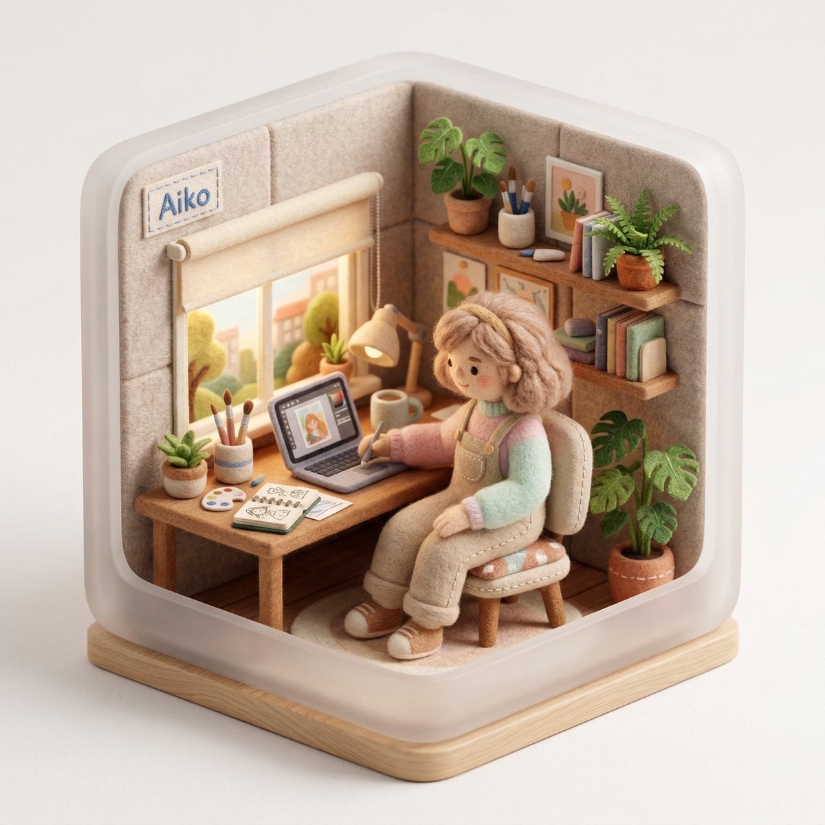 Create a 3D isometric diorama illustration of an original... thumbnail 4