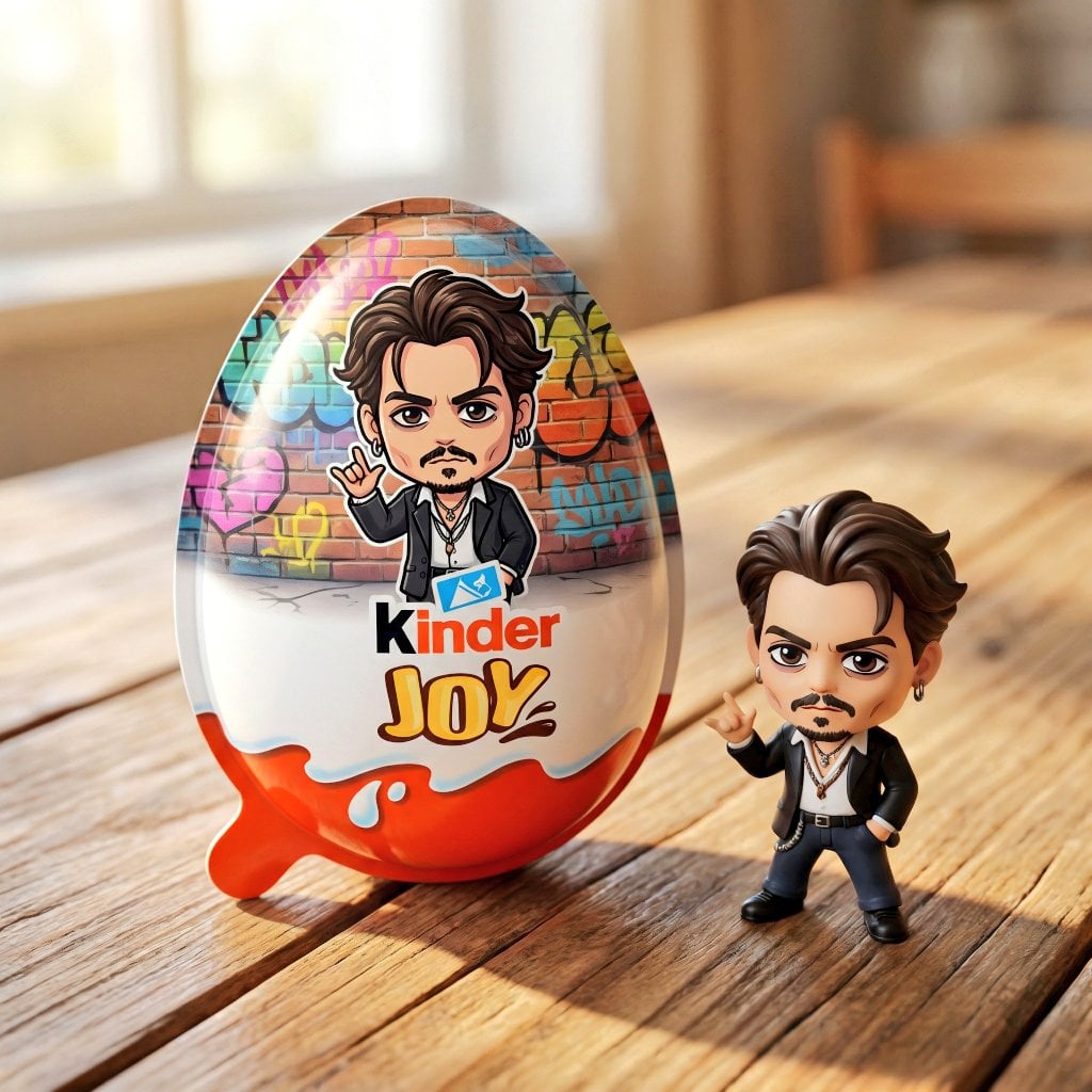 A hyper-realistic product photo of a Kinder Joy surprise ... thumbnail 3