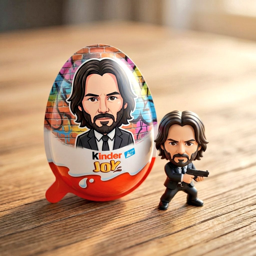 A hyper-realistic product photo of a Kinder Joy surprise ... thumbnail 4