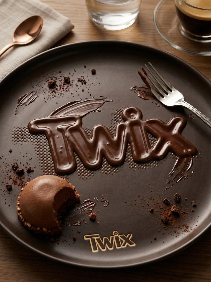 Transform the uploaded logo into a realistic dessert scen... thumbnail 2