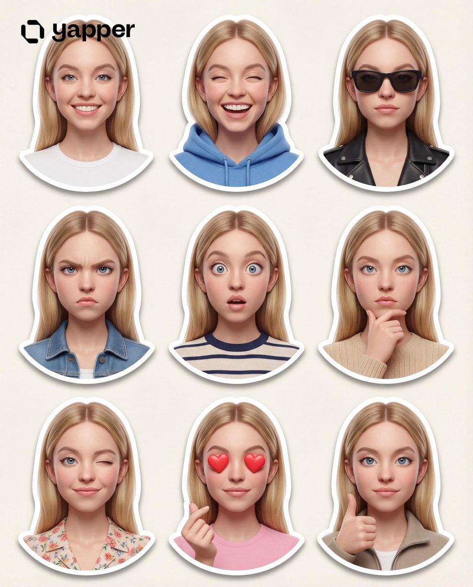 Create a premium Pixar-style 3D character sticker set tha... thumbnail 2