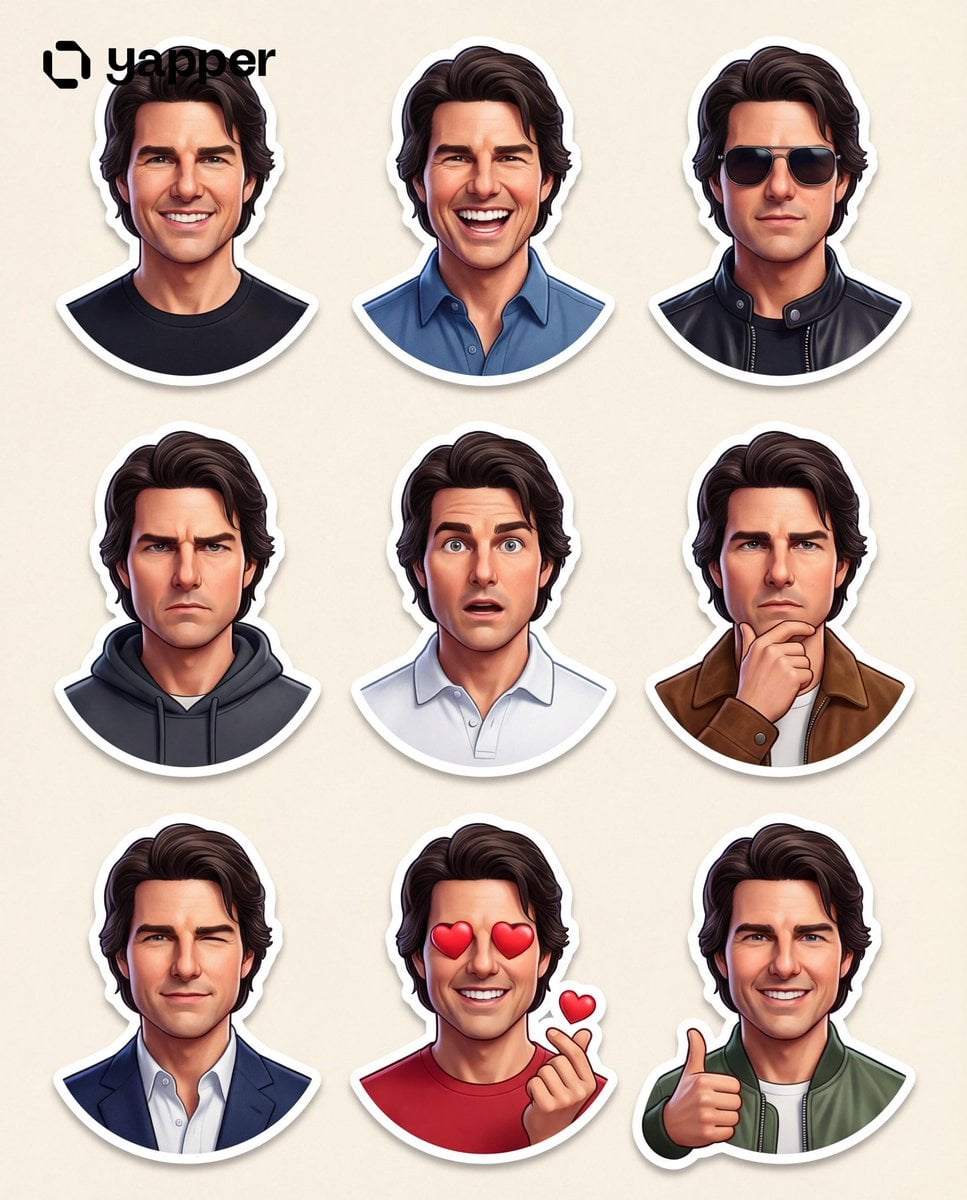 Create a premium Pixar-style 3D character sticker set tha... thumbnail 3