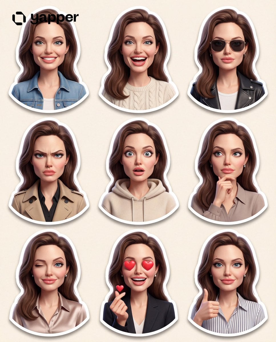 Create a premium Pixar-style 3D character sticker set tha... thumbnail 4