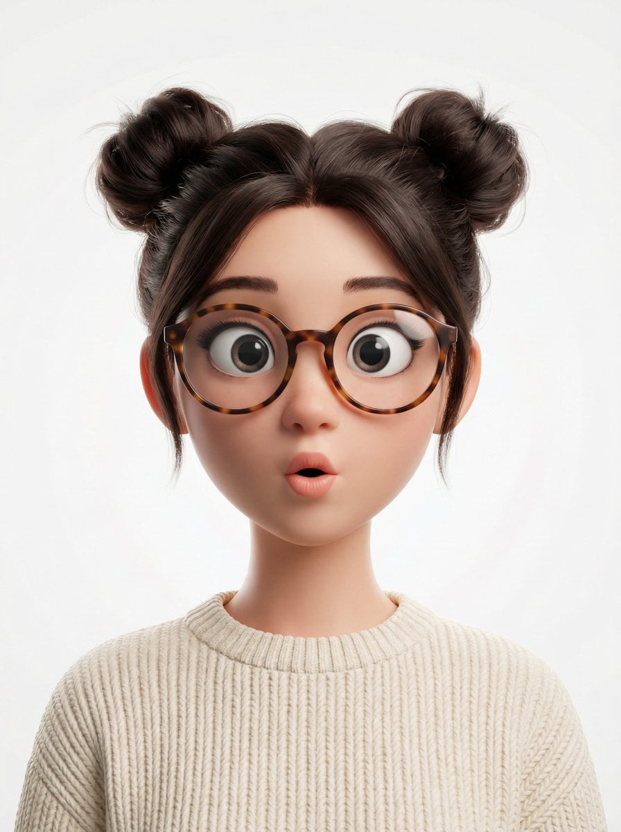 Create a head-and-shoulders Pixar-style 3D avatar of an e... thumbnail 2