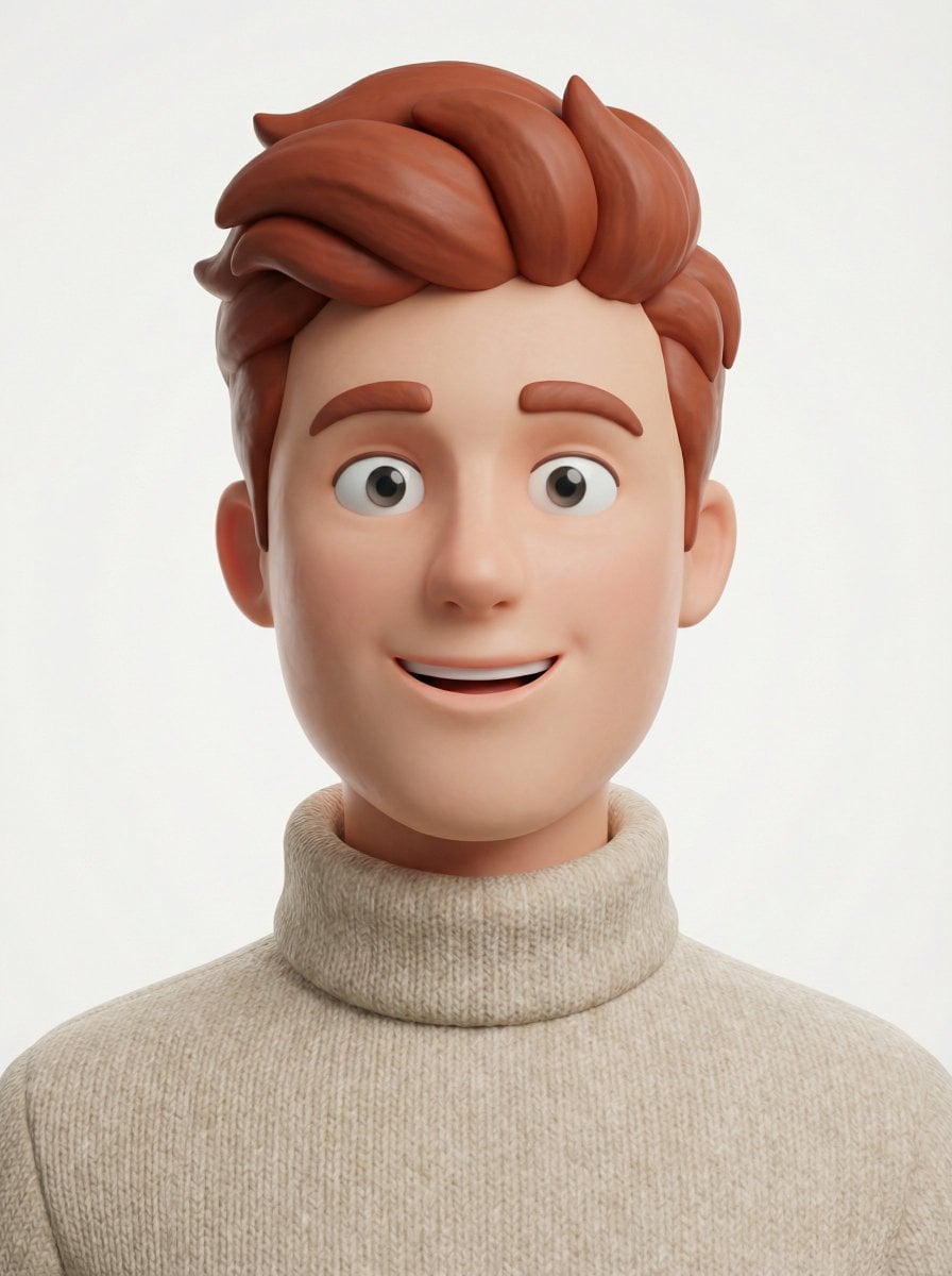 Create a head-and-shoulders Pixar-style 3D avatar of an e... thumbnail 4