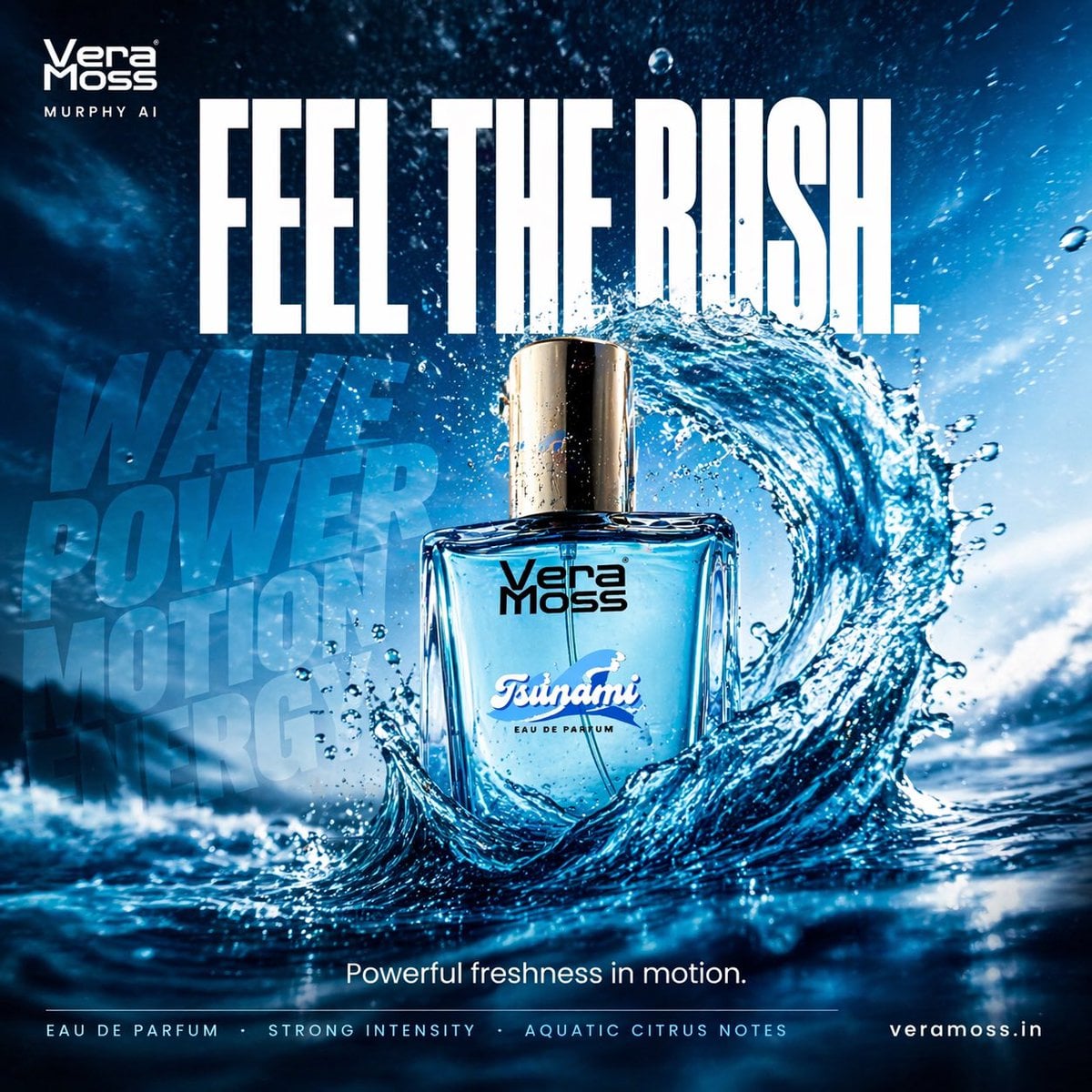 Hyper-realistic cinematic perfume billboard poster for Ve... thumbnail 2