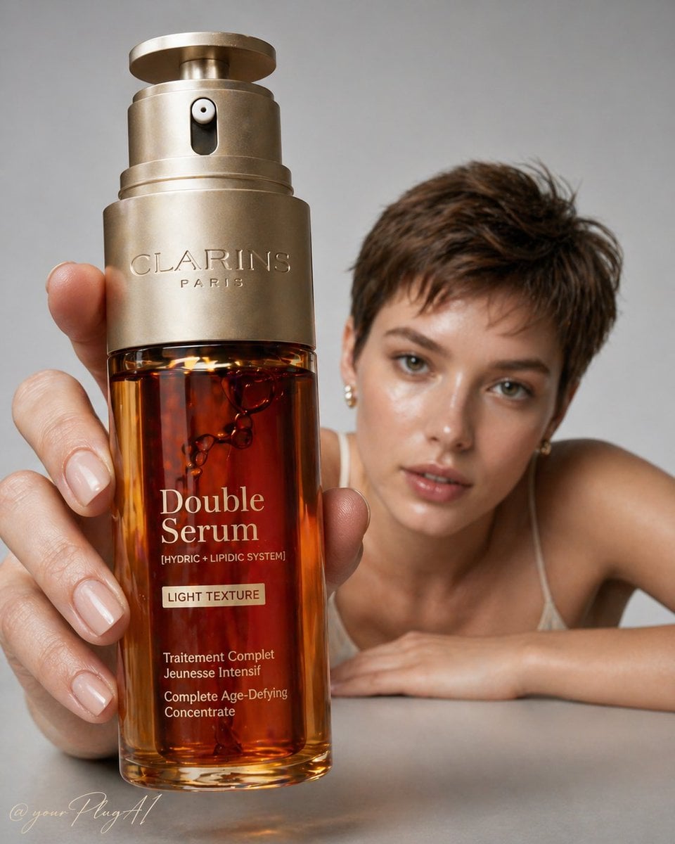 A high-end luxury skincare campaign portrait featuring [M... thumbnail 3