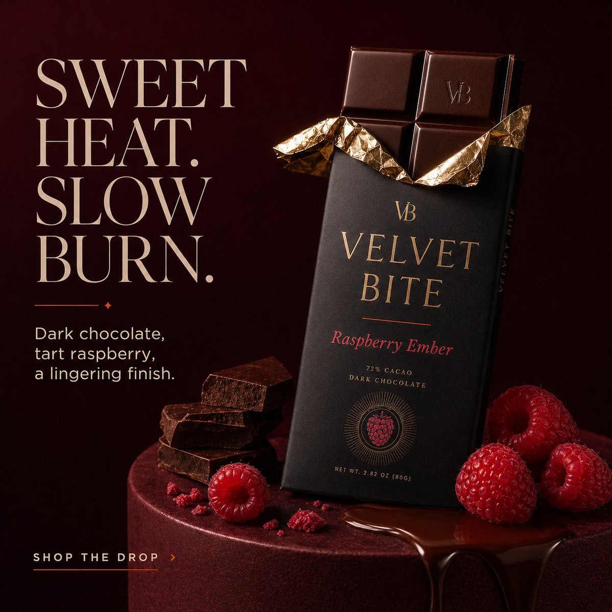 Create a premium ad for a fictional luxury chocolate bran... thumbnail 3