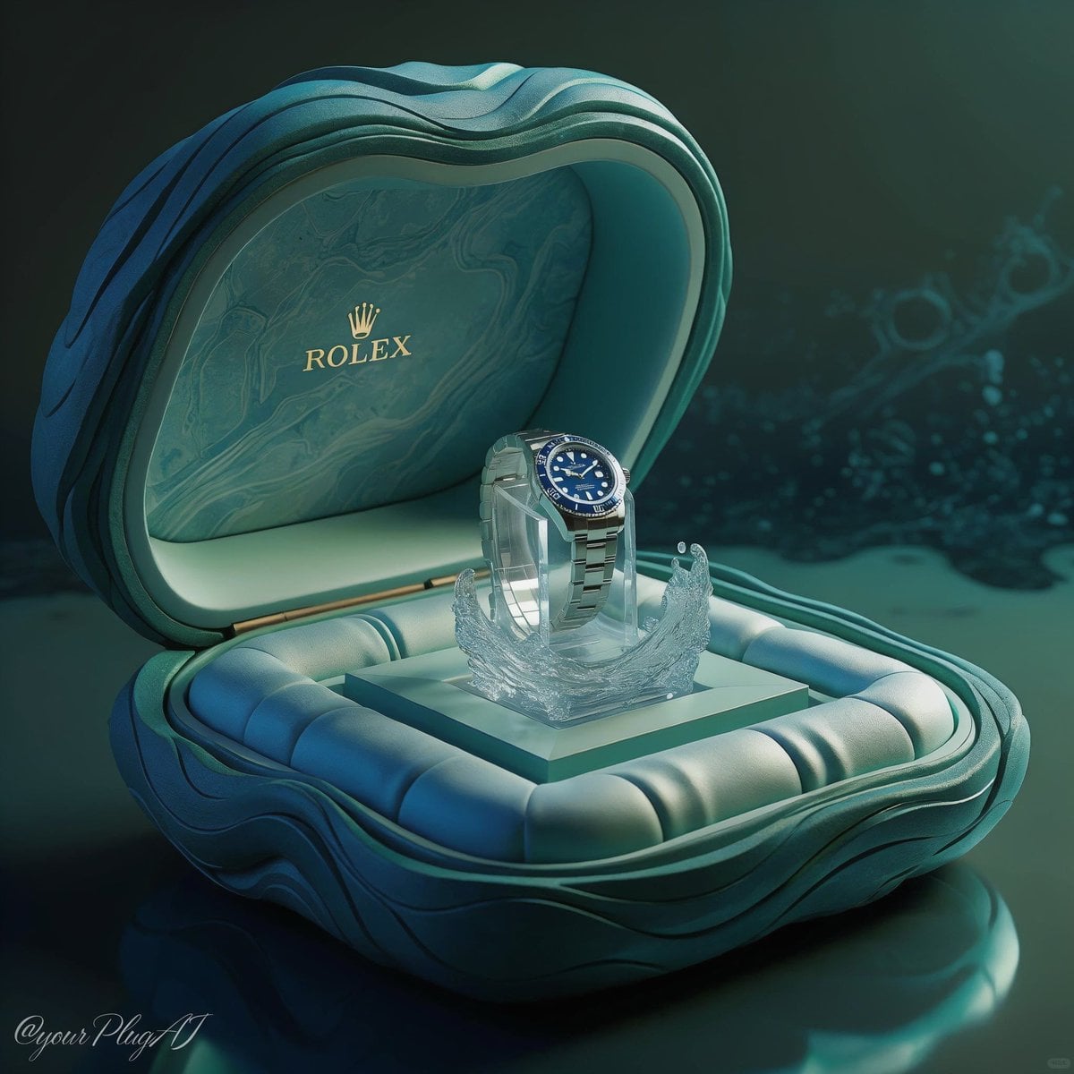 Create a hyper-realistic luxury product photography scene... thumbnail 4