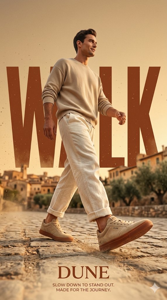 DUNE Sneaker Poster: Walk with Confidence