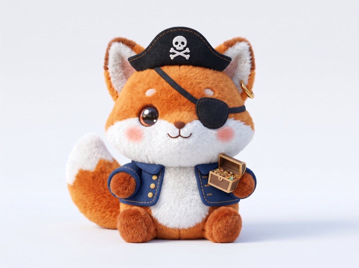 A soft plush 3D model of a [subject] with [key detail], r... thumbnail 2
