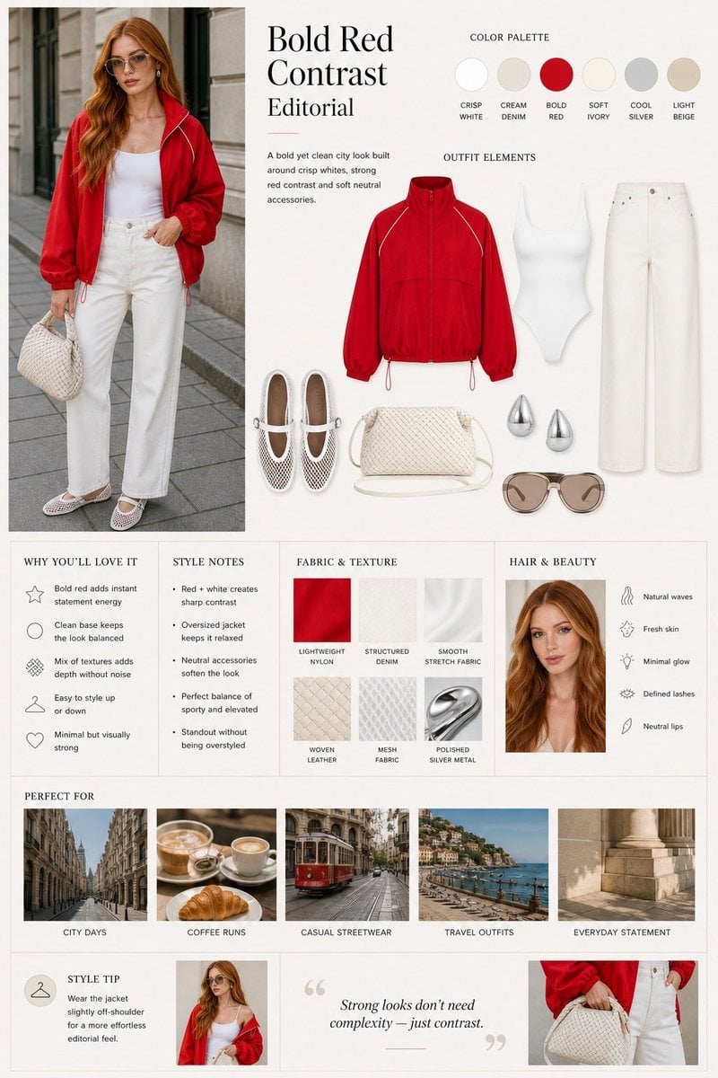 Fashion editorial layout, split design with model photo o... thumbnail 2
