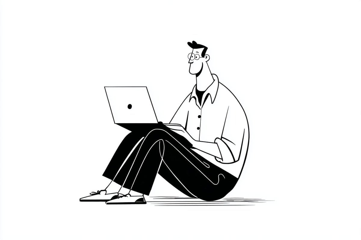 A simple black-and-white illustration of a [subject] in [... thumbnail 2