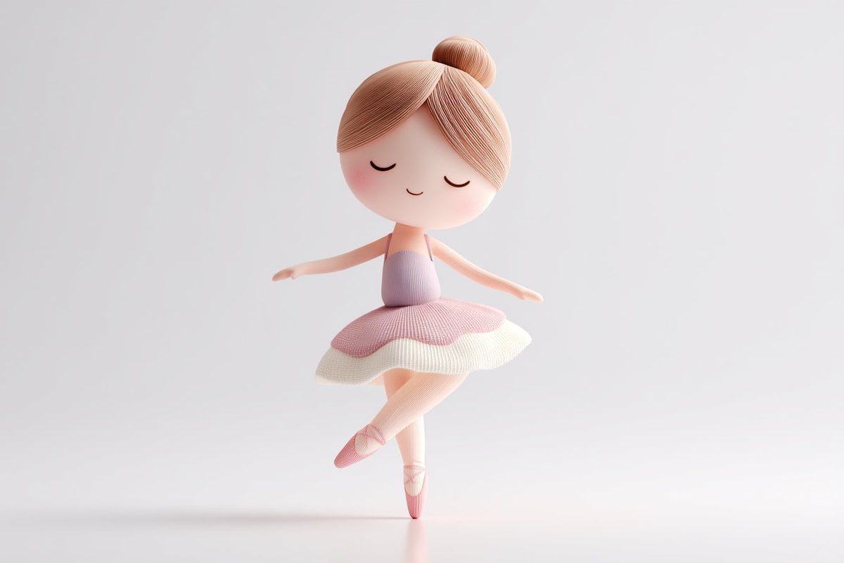 Cute 3D render of a [subject], matte surface, kneaded cla... thumbnail 2