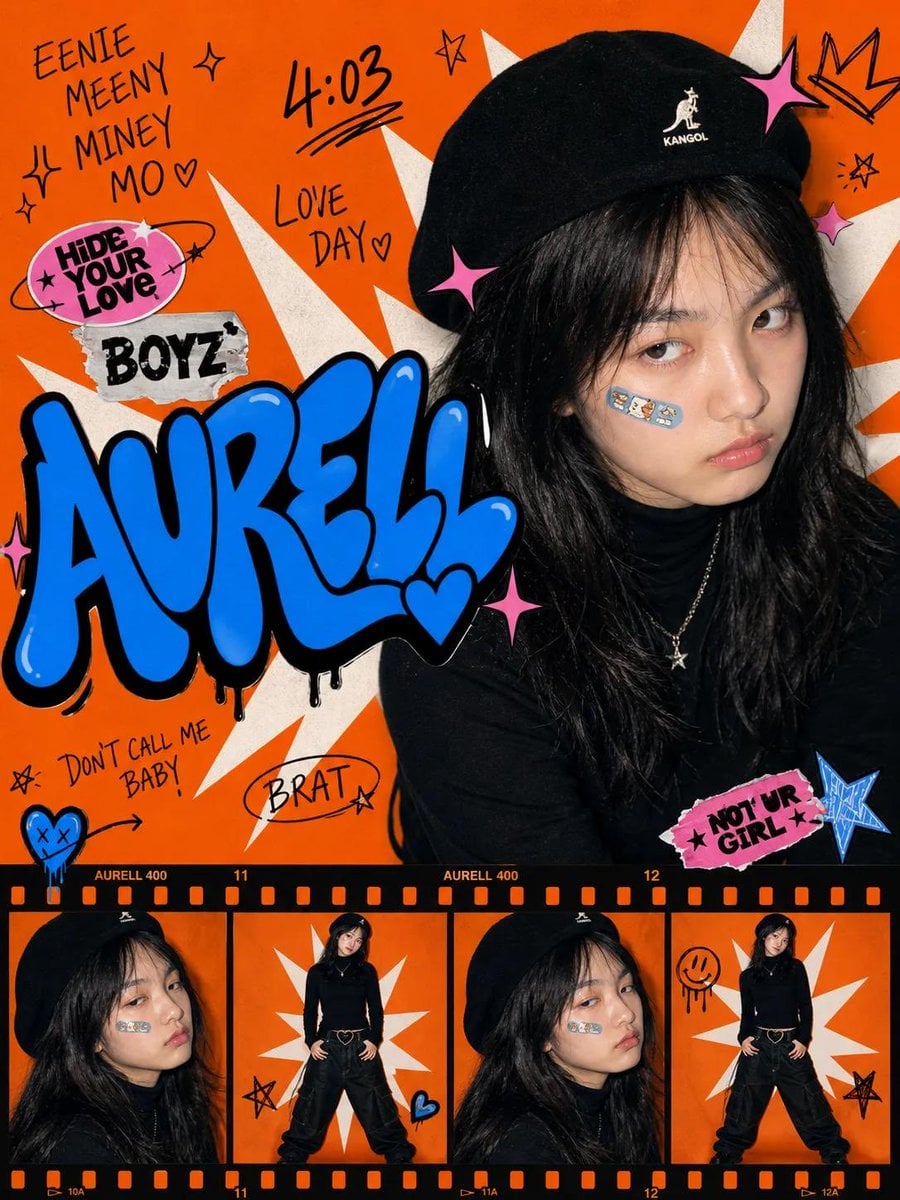 Create a bold Y2K pop-street editorial collage featuring ... thumbnail 3