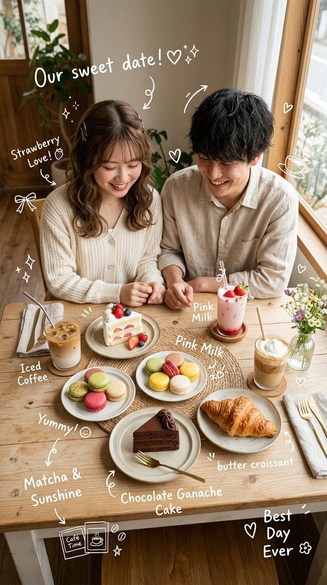 Ultra-realistic cozy Japanese-Korean café photography fea... thumbnail 2