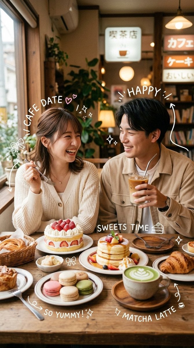 Ultra-realistic cozy Japanese-Korean café photography fea... thumbnail 3