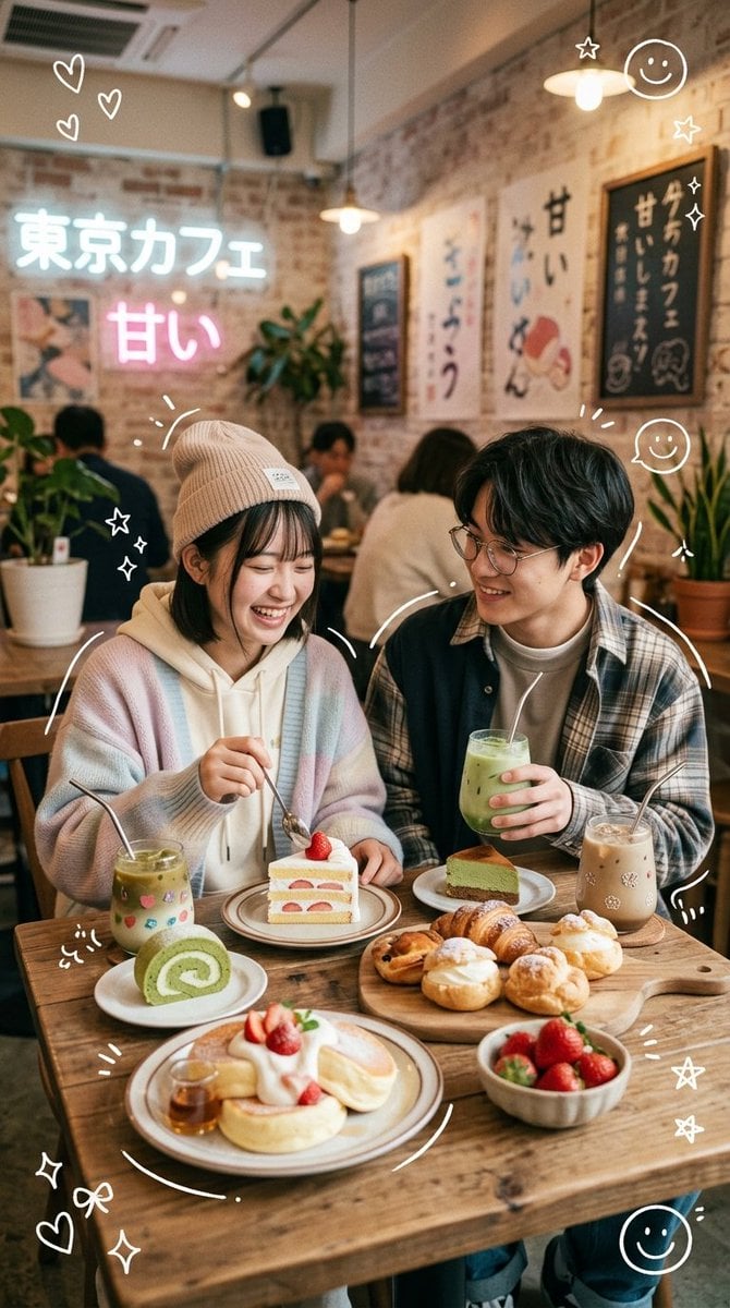 Ultra-realistic cozy Japanese-Korean café photography fea... thumbnail 4