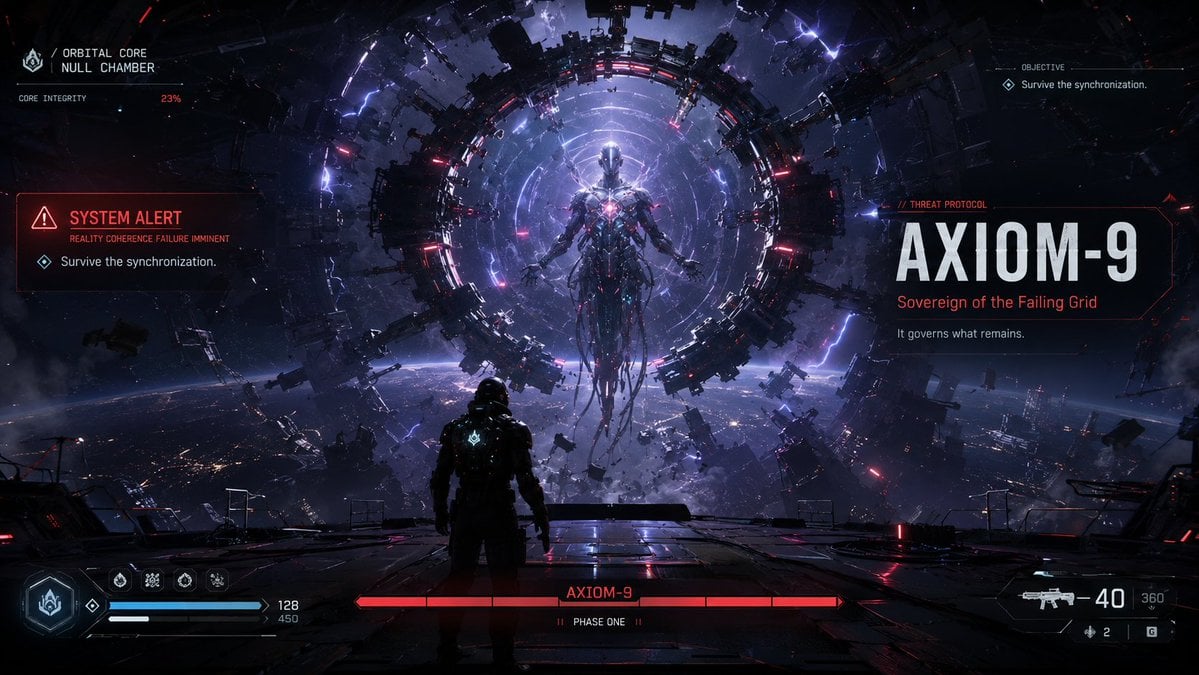 Create a premium, highly believable Boss Fight Intro Scre... thumbnail 4