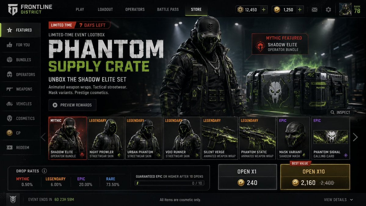 Create a premium, highly believable Lootbox / Capsule Dro... thumbnail 3