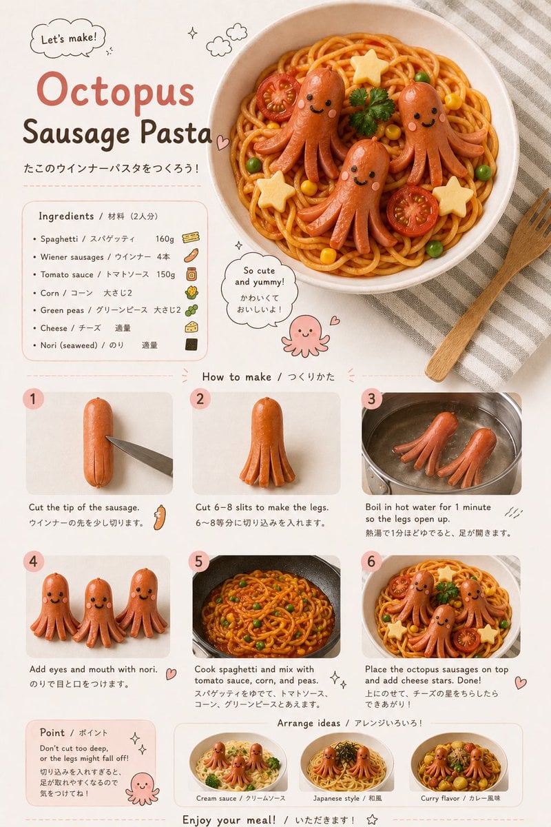 Create a realistic children’s food-art recipe infographic... thumbnail 3