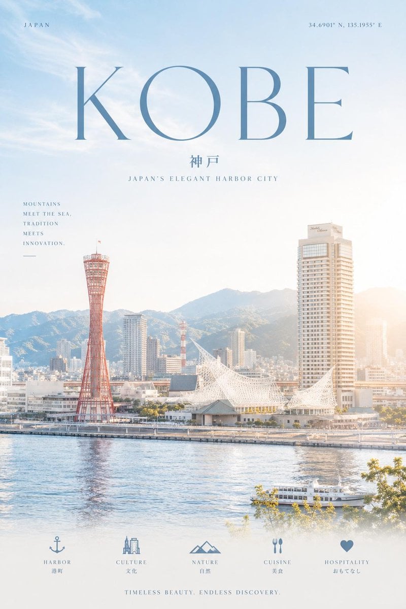 Cinematic minimalist travel poster of [City Name] thumbnail 4