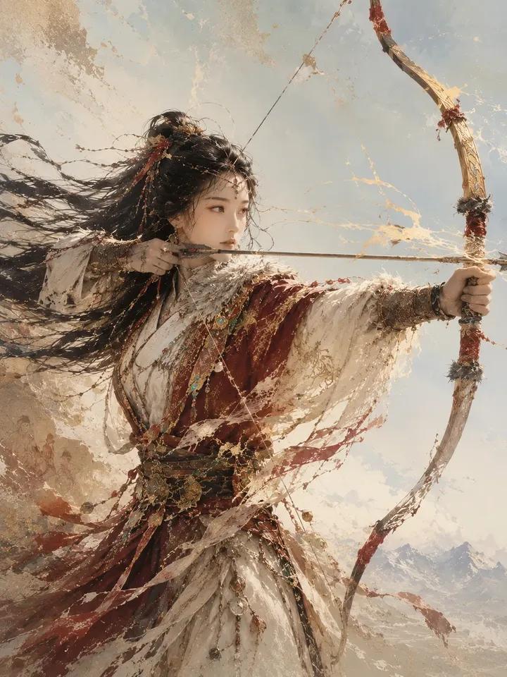 Ultra-detailed ethereal portrait of a beautiful East Asia... thumbnail 2