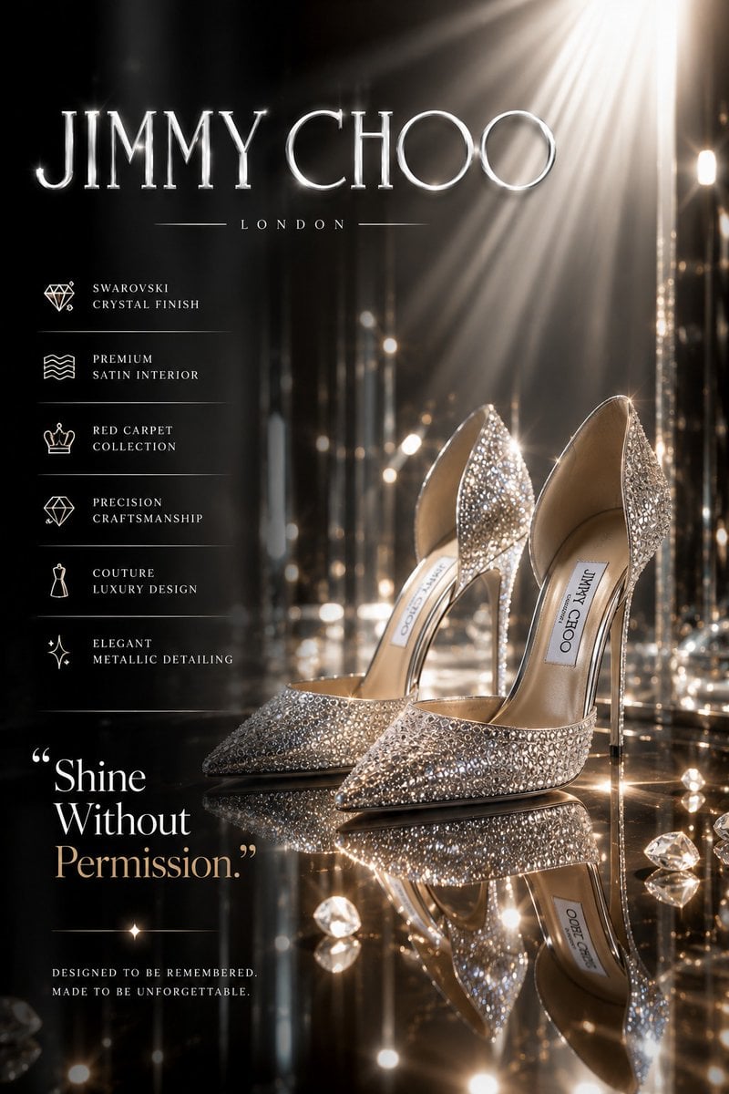 Create an ultra-premium luxury fashion advertisement post... thumbnail 2