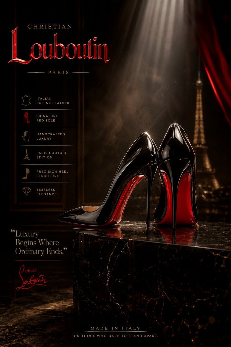 Create an ultra-premium luxury fashion advertisement post... thumbnail 4