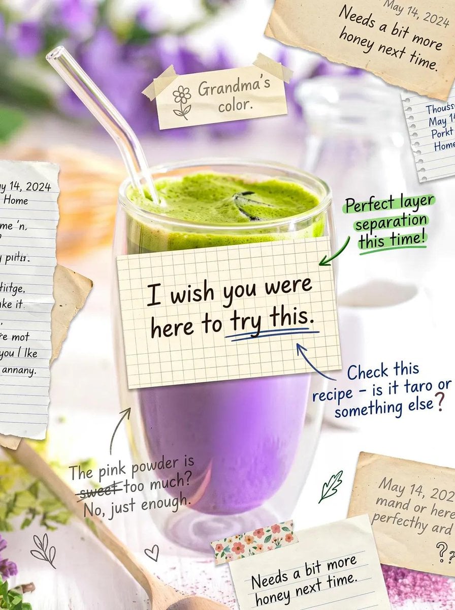Cute scrapbook-style food photography poster, aesthetic m... thumbnail 3