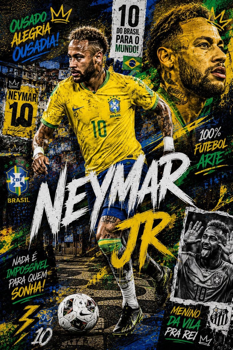 A dynamic mixed-media football poster featuring James Rod... thumbnail 4