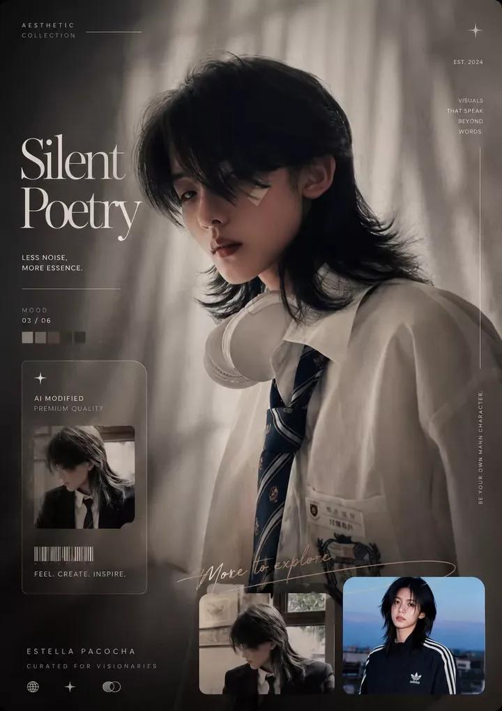 Ultra-realistic soft aesthetic fashion magazine cover por... thumbnail 2