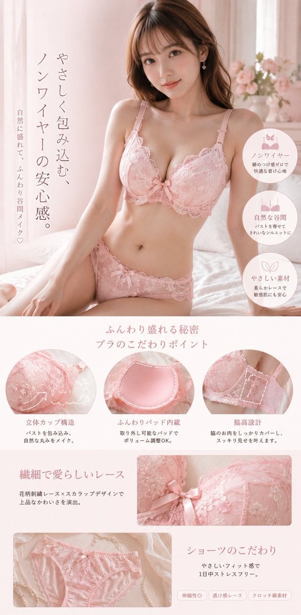 Create a hyper-realistic luxury lingerie e-commerce detai... thumbnail 2