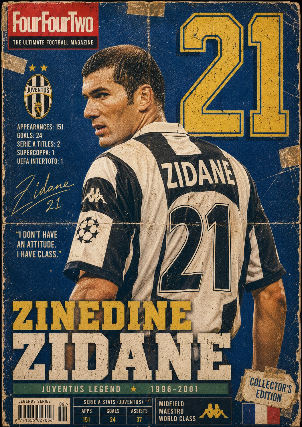 Vintage Football Poster with Aged Paper Texture