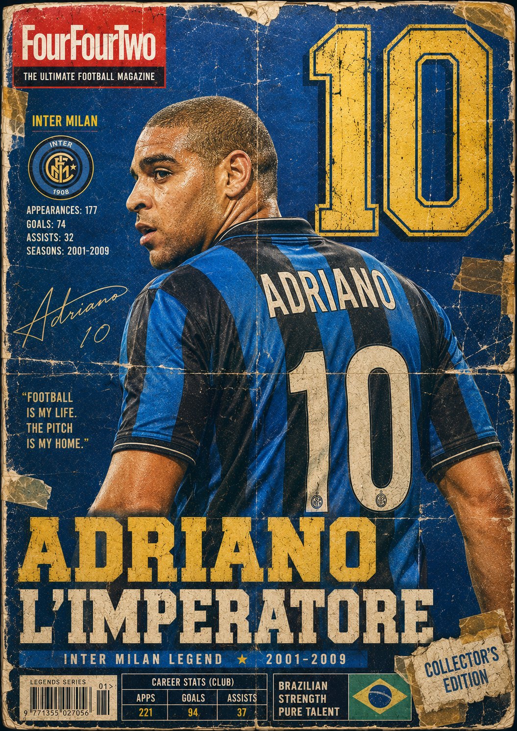 Vintage Football Poster with Aged Paper Texture thumbnail 2