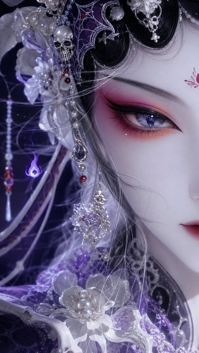 国风戏曲旦角美人系列｜极近景半脸单眼特写 thumbnail 2