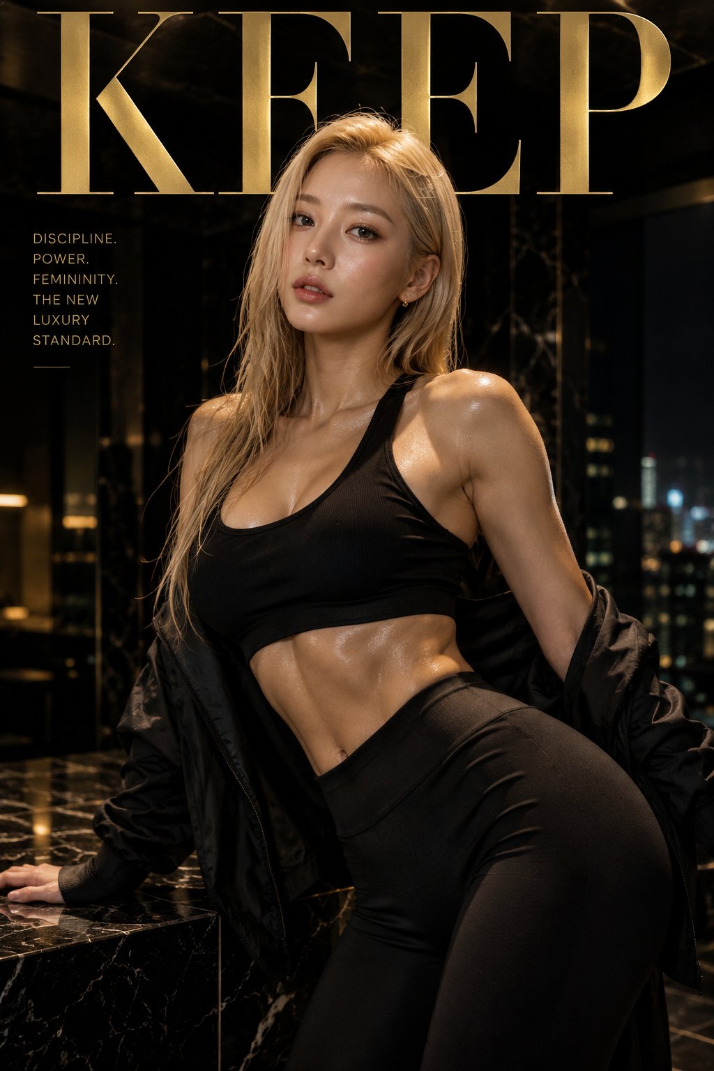 Keep: Ultra-Luxury Fitness Editorial Poster