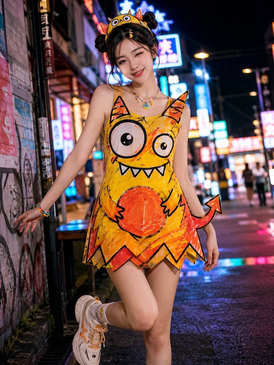 生成一张 3:4 竖版写实摄影质感的创意时尚女性写真。 thumbnail 4