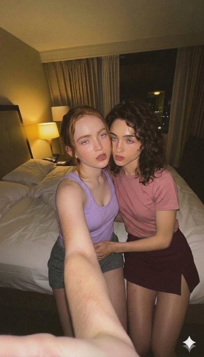 Intimate Close-Ups of Sadie Sink and Natalia Dyer thumbnail 4