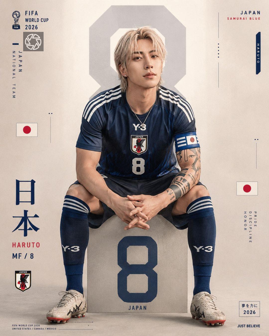 Japan's Star: World Cup 2026 Campaign Portrait thumbnail 2