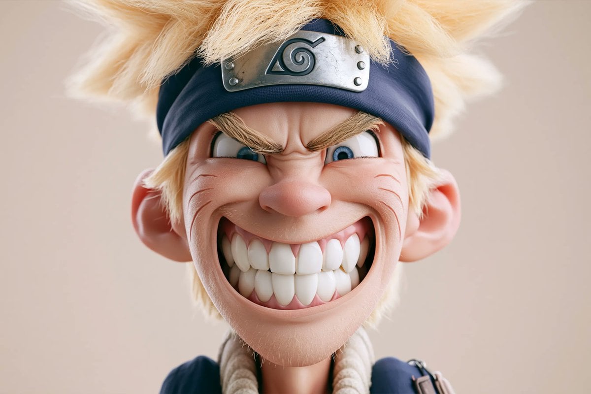 A highly stylized 3D caricature of [Character], with an o... thumbnail 2